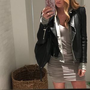 JAMES PERSE RUCHED TANK DRESS